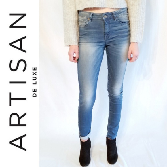 ANTHROPOLOGY ARTISAN DE LUXE Skinny Hi-Rise Jeans - Picture 1 of 8